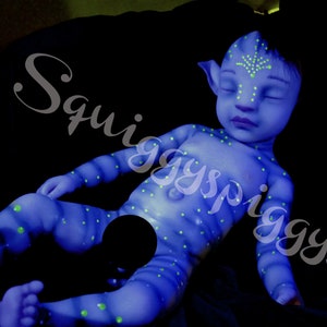 20" Avatar boy full body silicone reborn glow anatomically correct Payments available