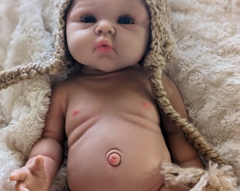 19&quot; Full Body Silicone Reborn Baby Girl Doll: Drink/Wet, Anatomically Correct