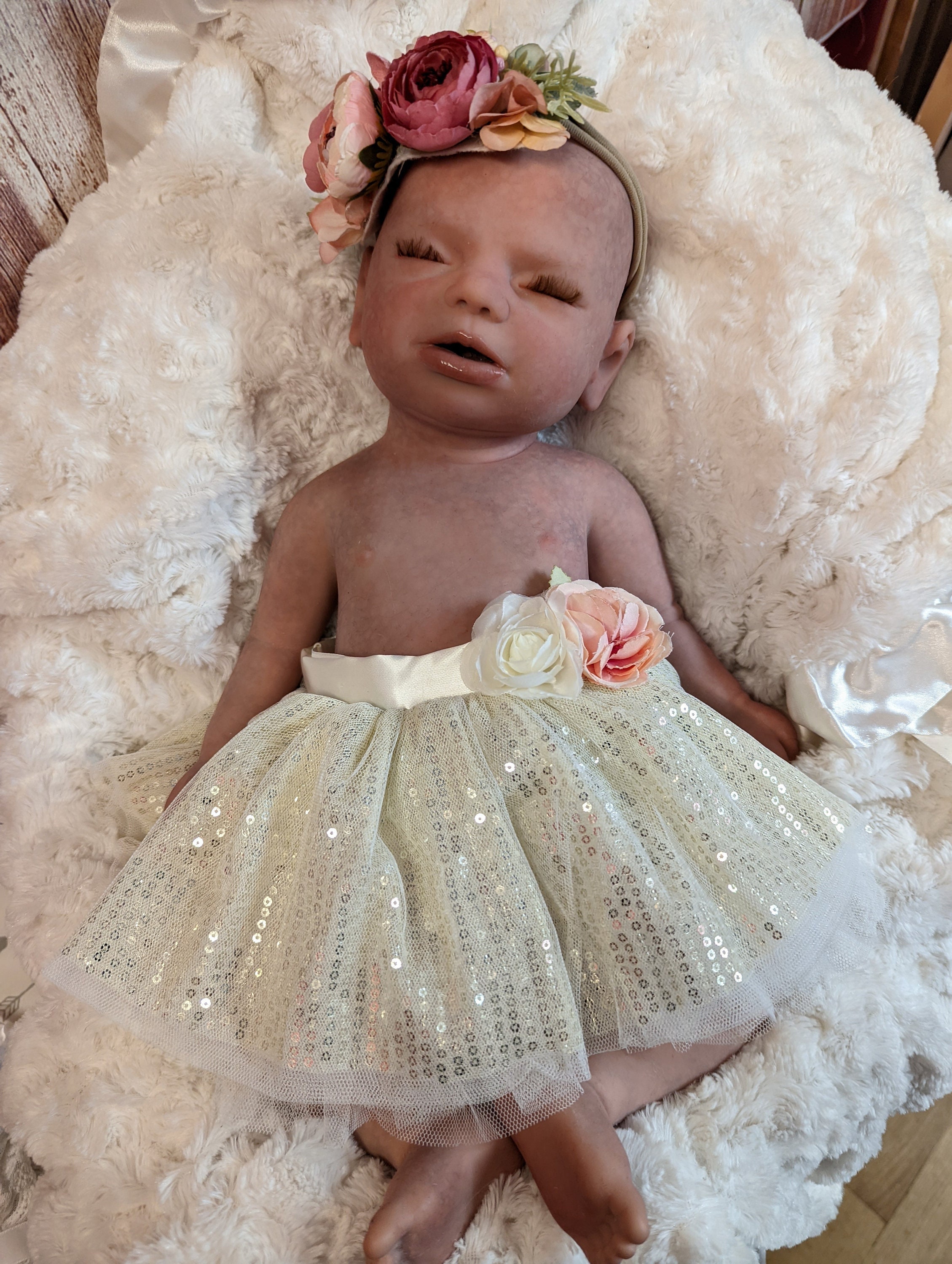 Grant Reborn Baby Girl 22” 8/10 Lbs Aprox . Full Limbs $300 Recojer en  12185 sw 26 st Miami Fl 33175 for Sale in Miami, FL - OfferUp