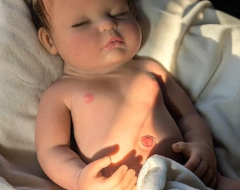 Full Body Silicone Reborn Baby Doll: Drink & Wet, 19&quot; Custom Order