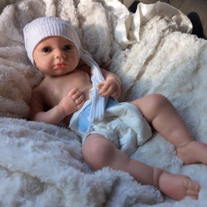 Ready to Ship 18” Full Body Silicone Baby Girl – New Sculpt | Blushed Realistic Reborn Doll | Soft Silicone Newborn Doll