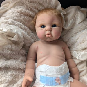 Reborn Baby Doll: 19" Full Body Platinum Silicone, Drink and Wet