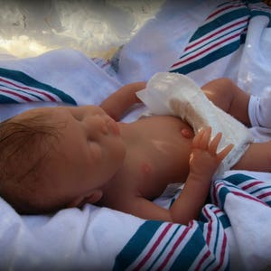 Therapy Full solid platinum silicone reborn girl or boy  18&quot; eco 30 doll baby Payments available