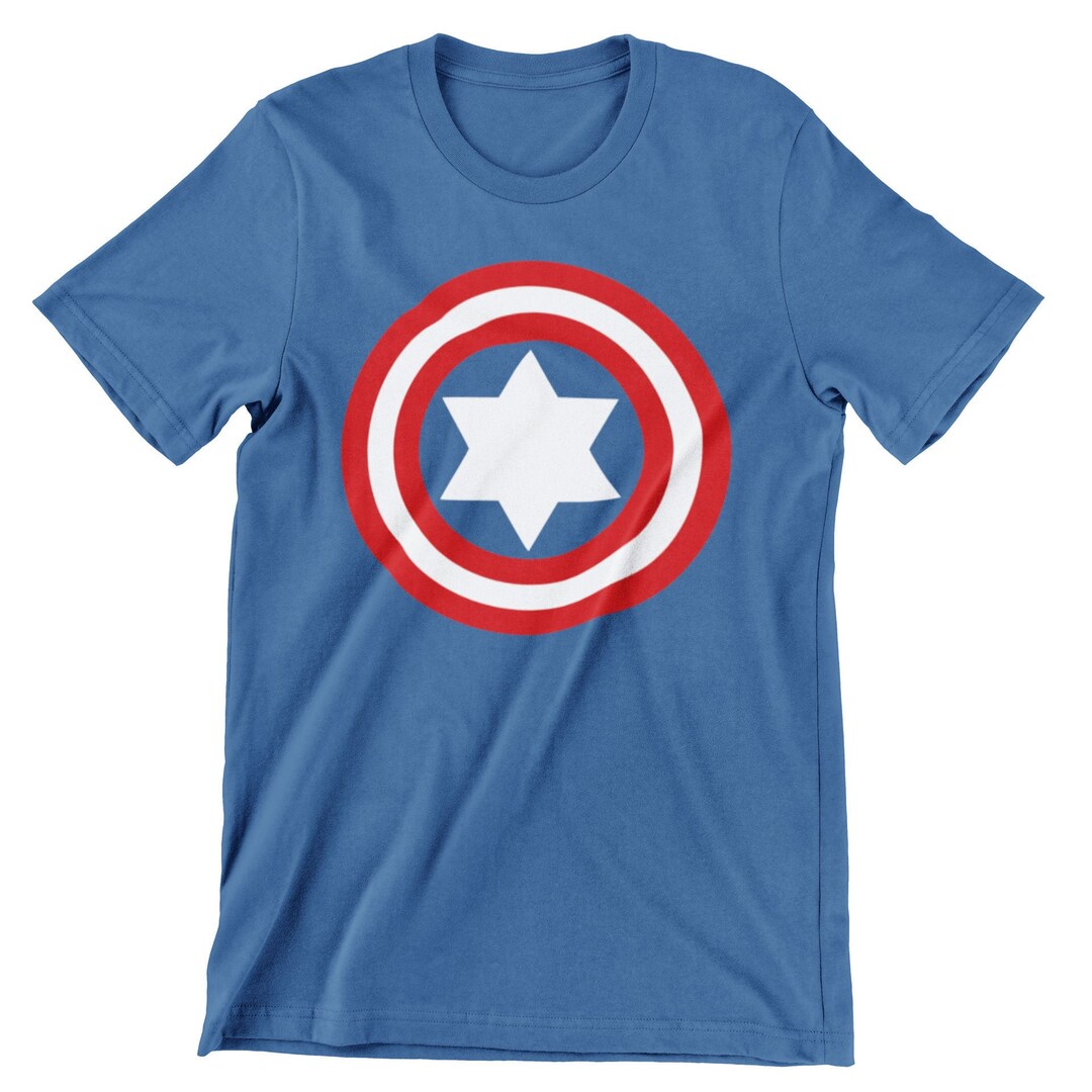 Captain Judaica T-shirt Captain America Inspired Jewish Tee - Etsy