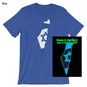 GLOW in the DARK - Flag of Israel