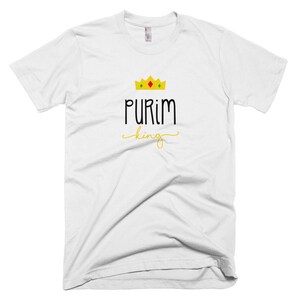 Purim King Achashverosh T-Shirt - Jewish tee Purim inspired clothing