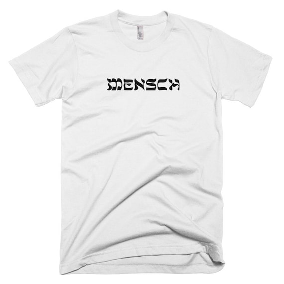 låg værksted frelsen Mensch T-shirt Yiddish Jewish Tee Funny Design Quote - Etsy
