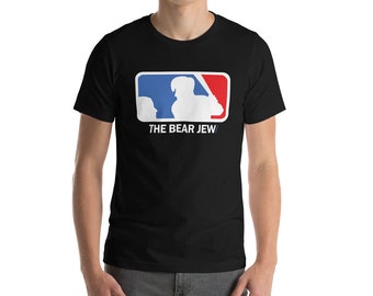 Bear Jew League (BJL) T-Shirt - Inglourious Basterds hero tee with MLB Baseball Jewish design original clothing apparel