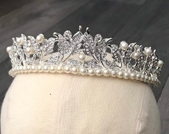 DUCHESS Tiara Swarovski Crystals Luxury Wedding Crown Hair | Etsy