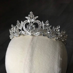 IMPERIAL Tiara Swarovski Kristalle, Luxus Hochzeitskrone, Haarschmuck, Strass Krone, Tiara, Vintage Krone, Festzug Krone, Kristall