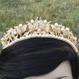 HELENA Tiara Swarovski Kristalle, Luxus Hochzeitskrone, Haarschmuck, Strass Krone, Tiara, Vintage Krone, Festzug Krone, Kristall