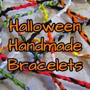 Halloween Handmade Bracelets - Friendship Bracelets - Different Styles