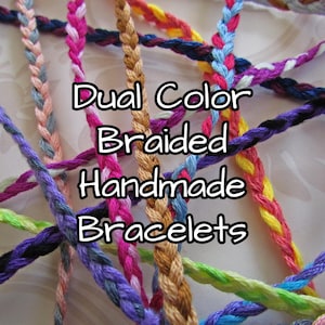 Dual Color Braided Handmade Bracelets - Friendship Bracelets