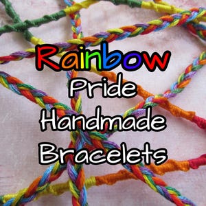 Rainbow Pride Handmade Bracelets - Friendship Bracelets - LGBTQIA+