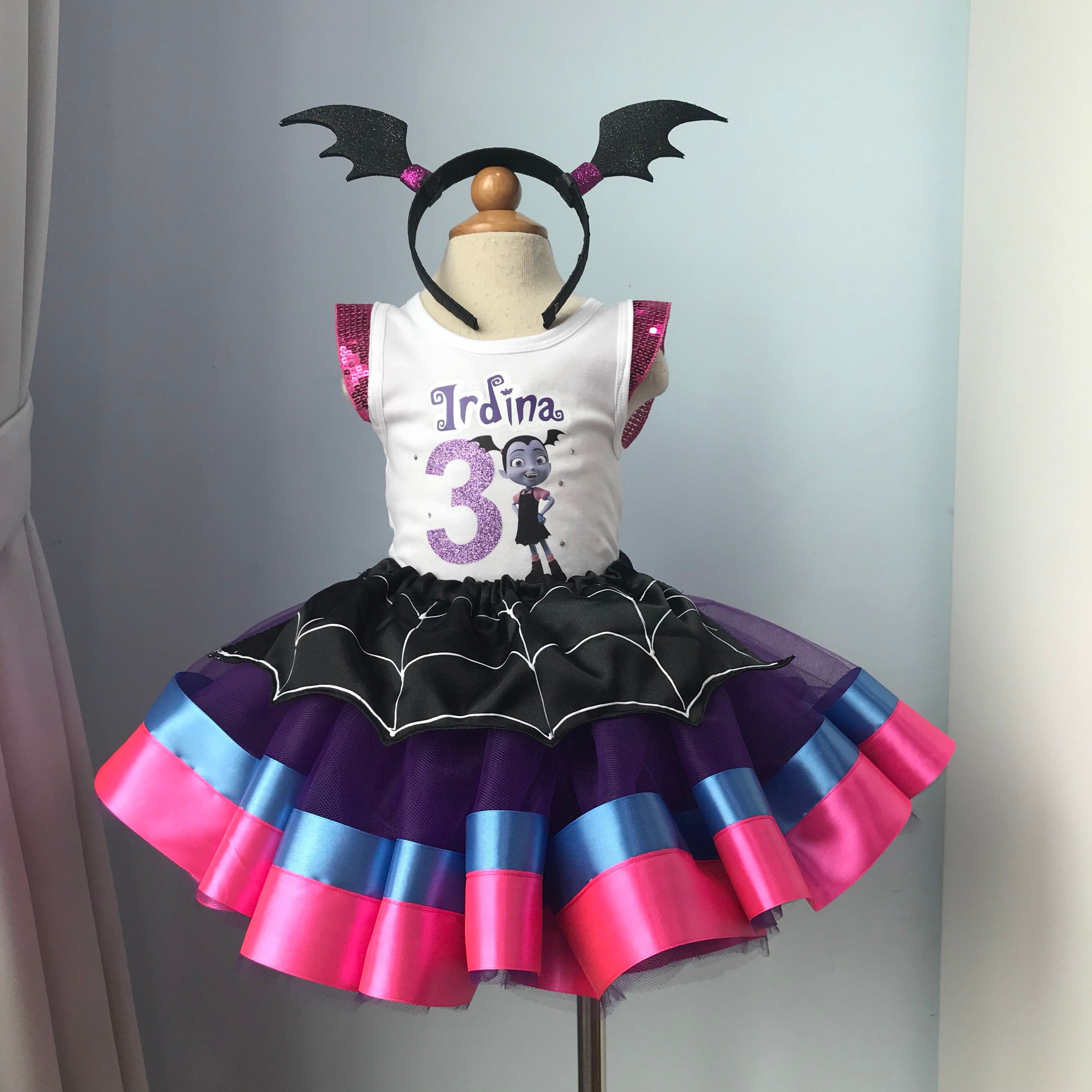Vampirina Tutu Outfit Halloween Costume Vampirina Costume Etsy