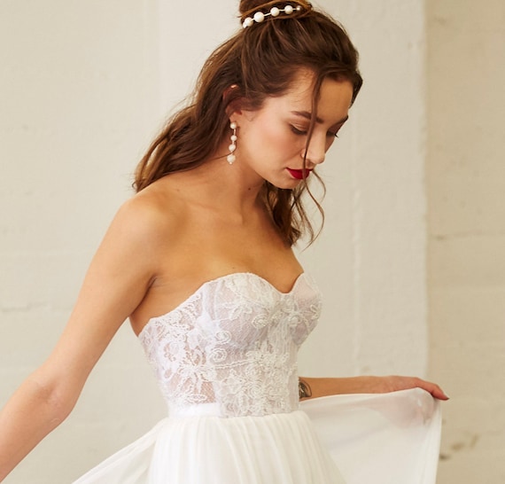 corset top wedding dress