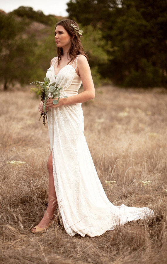beach elopement dress
