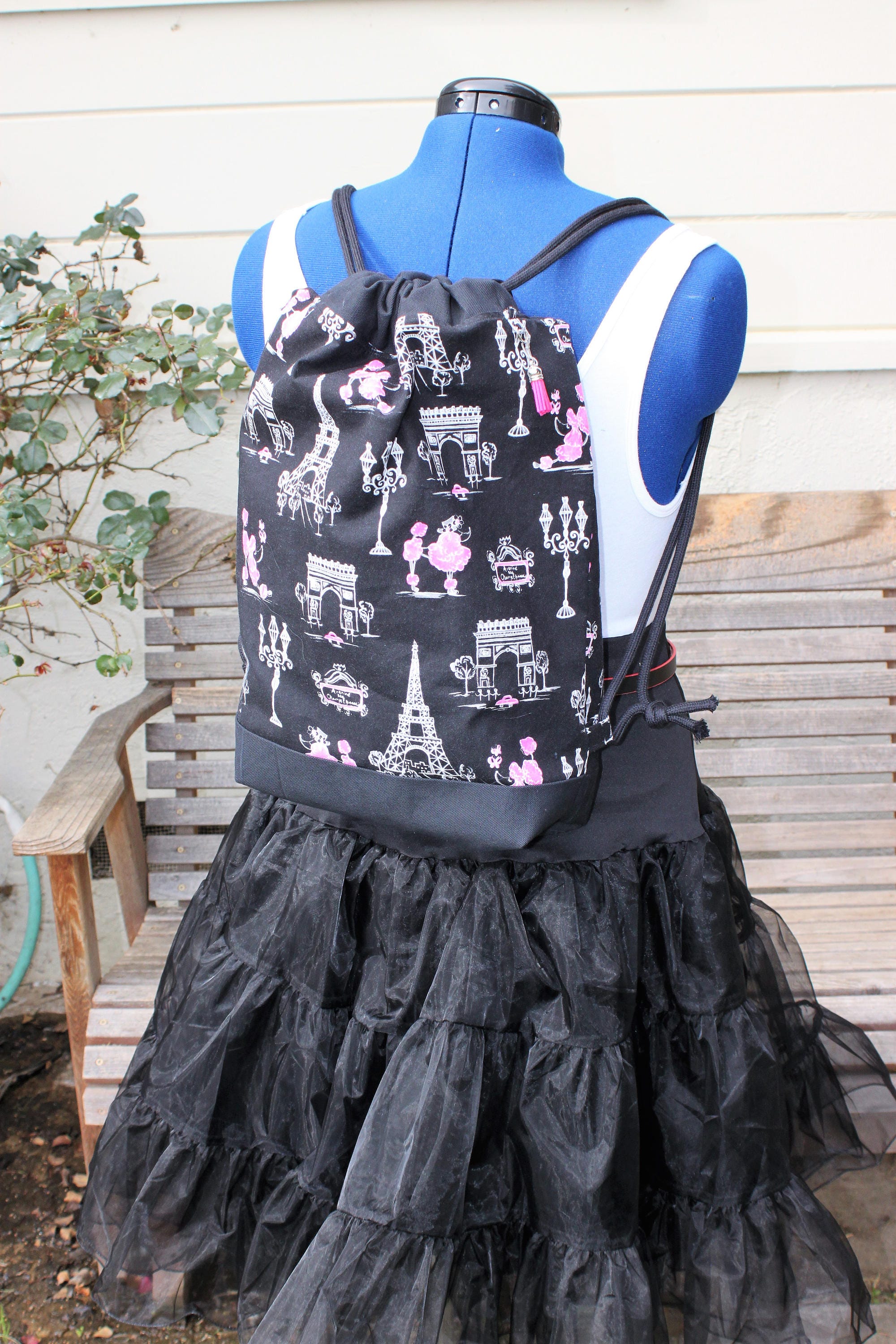 Paris Poodle Backpack main image 1
