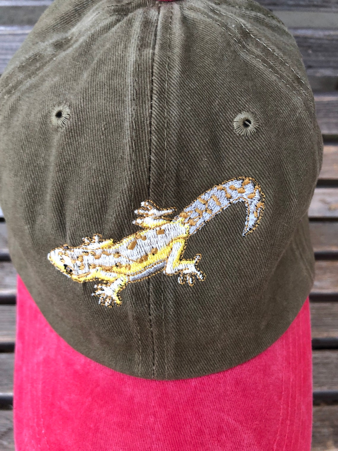 Leopard Lizard Gecko Reptile Embroidered on a Baseball Hat | Etsy