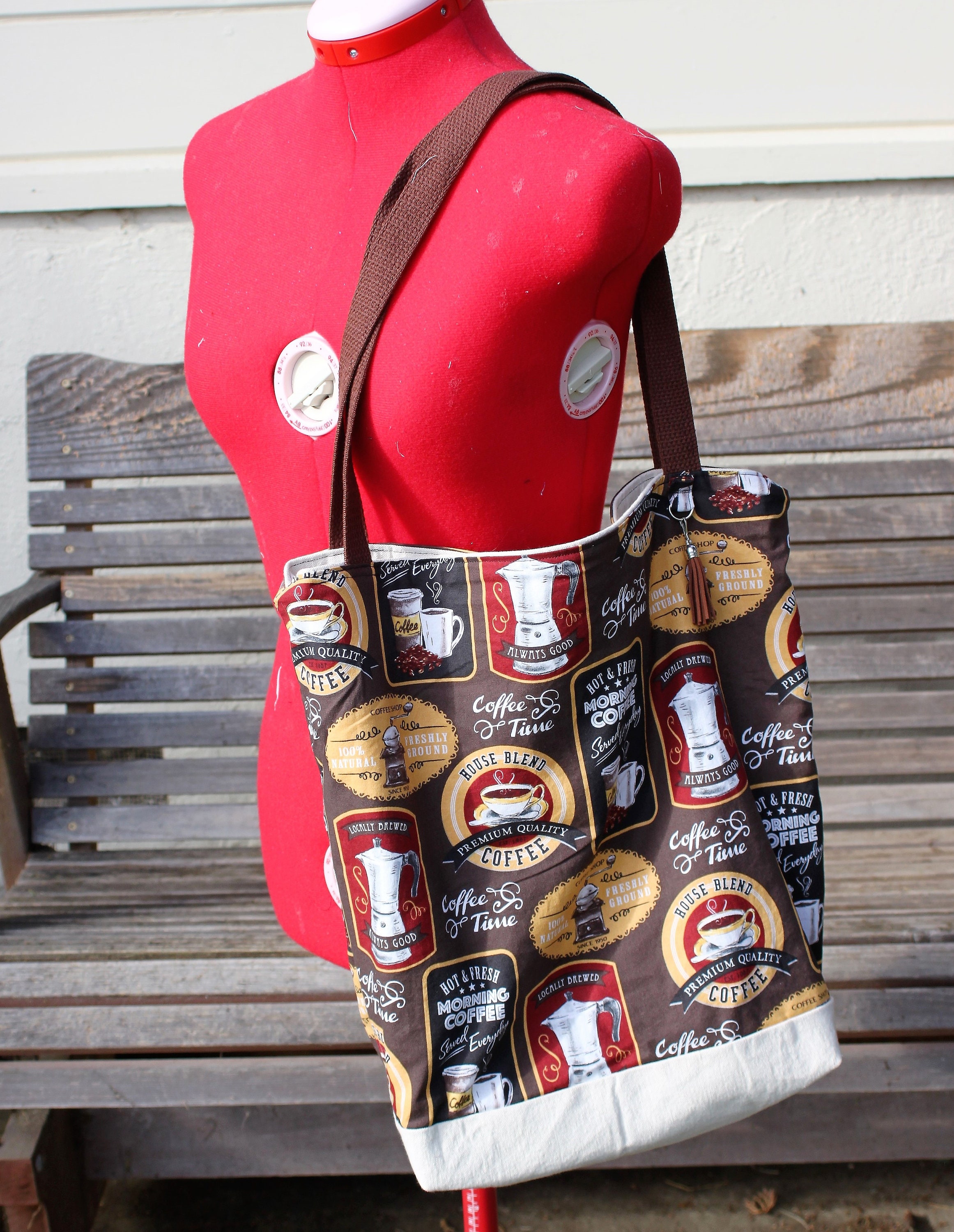 Coffee Advertising Lables Tote Bag Great For Groceries