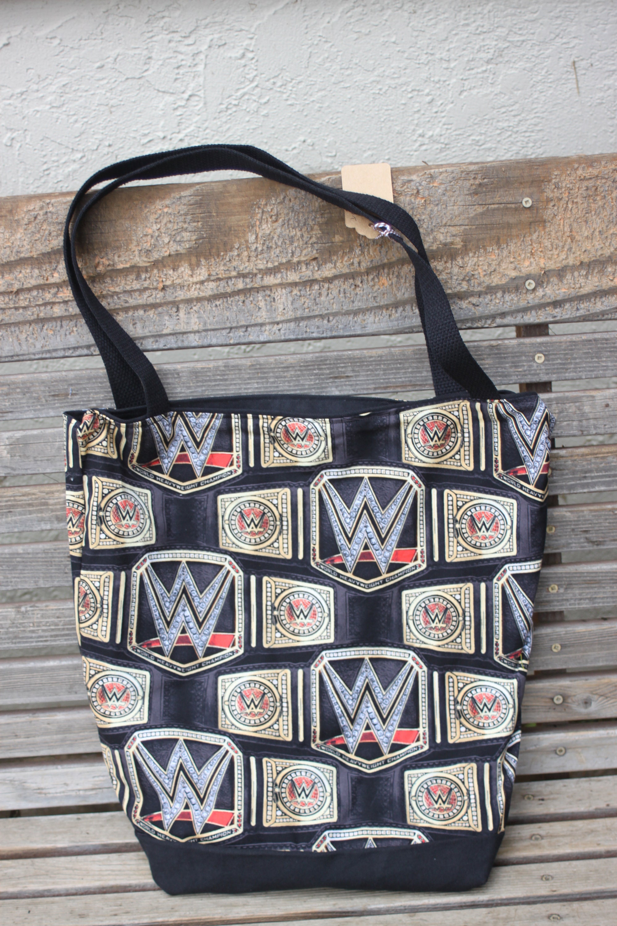 Wrestling Mom Tote Bag - Natural Canvas Reusable Shopping Bag With Graphic Print