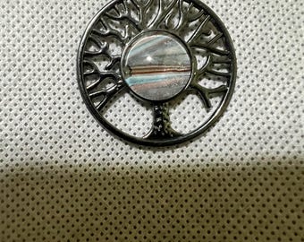 Pendentif peinture acrylique (arbre)