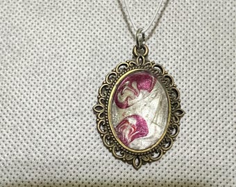 Pendentif peinture acrylique (victorienne)