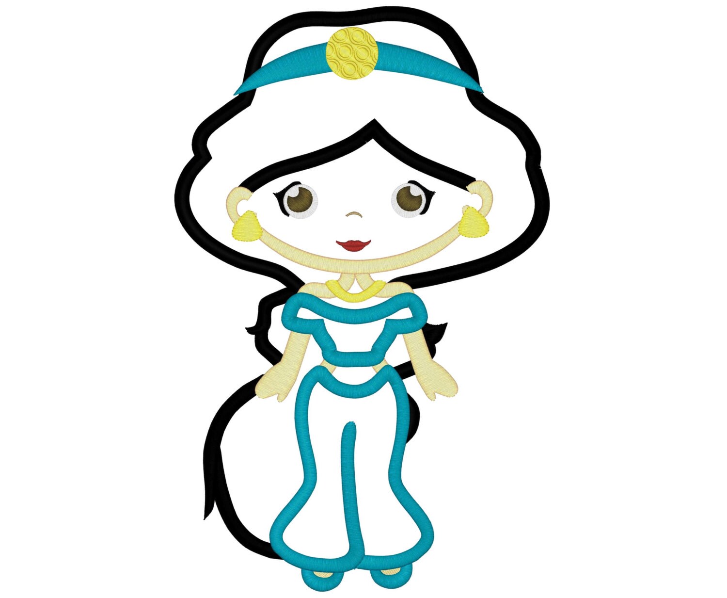 Fairytale Princess Machine Applique Design 1025 - Etsy