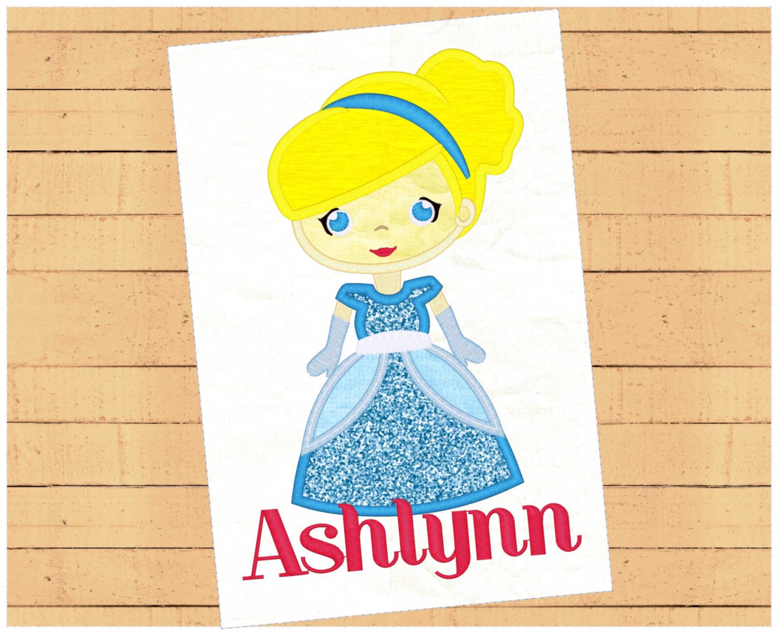 Fairytale Princess Machine Applique Design 1021 - Etsy