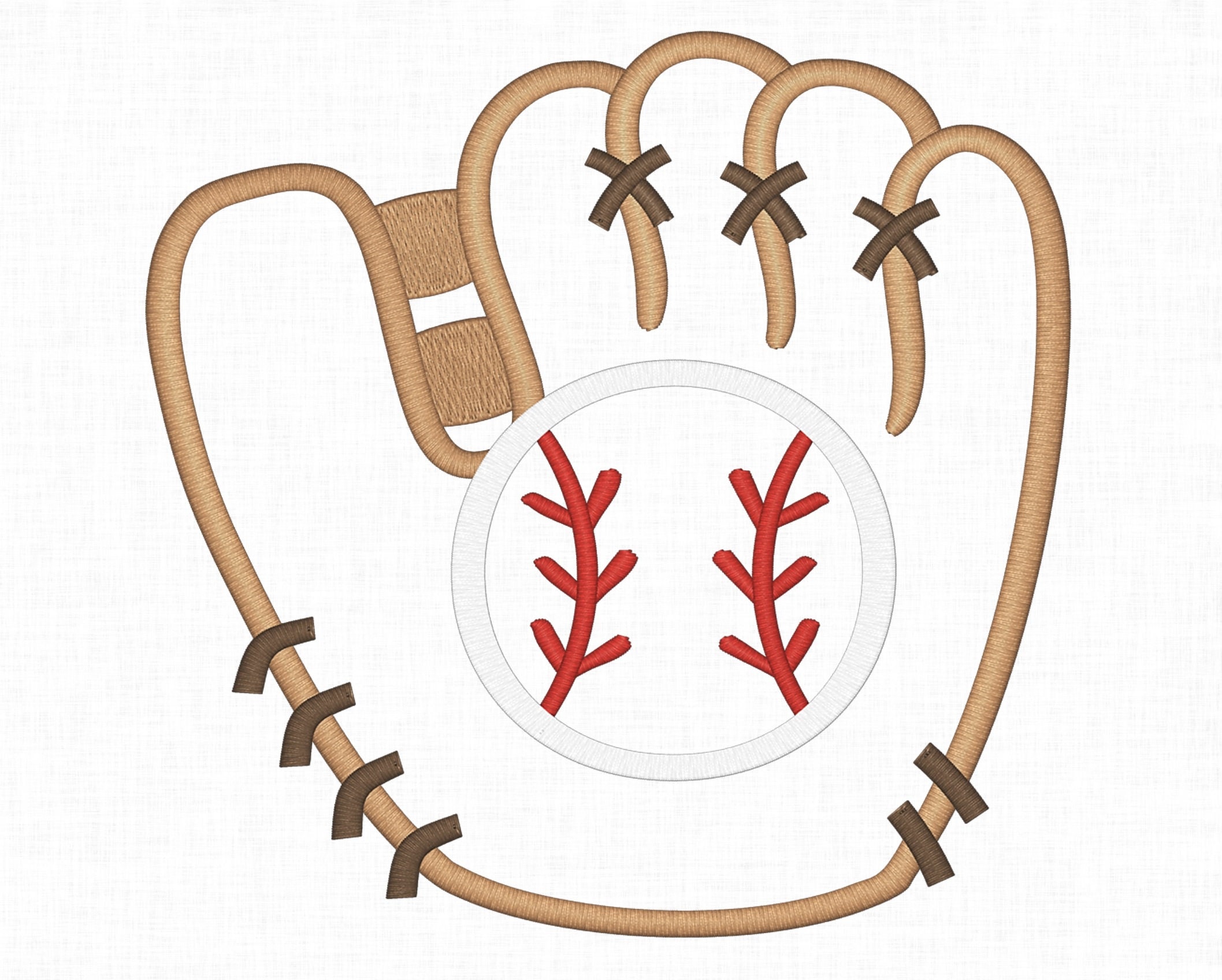 Baseball Glove Applique Design Baseball Design Baseball Glove Etsy