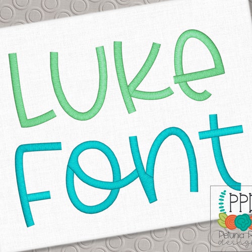Luke Embroidery Font Alphabet Design Embroidery Font Monogram - Etsy
