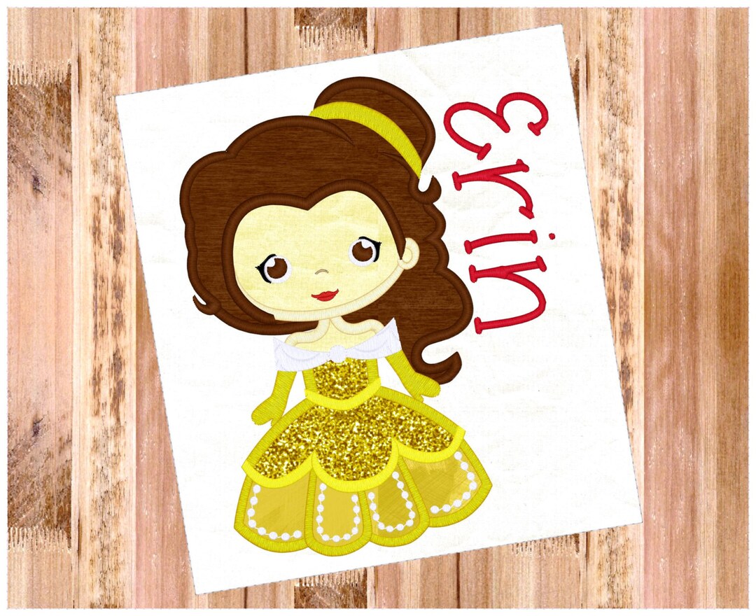 Fairytale Princess Machine Applique Design 1022 - Etsy