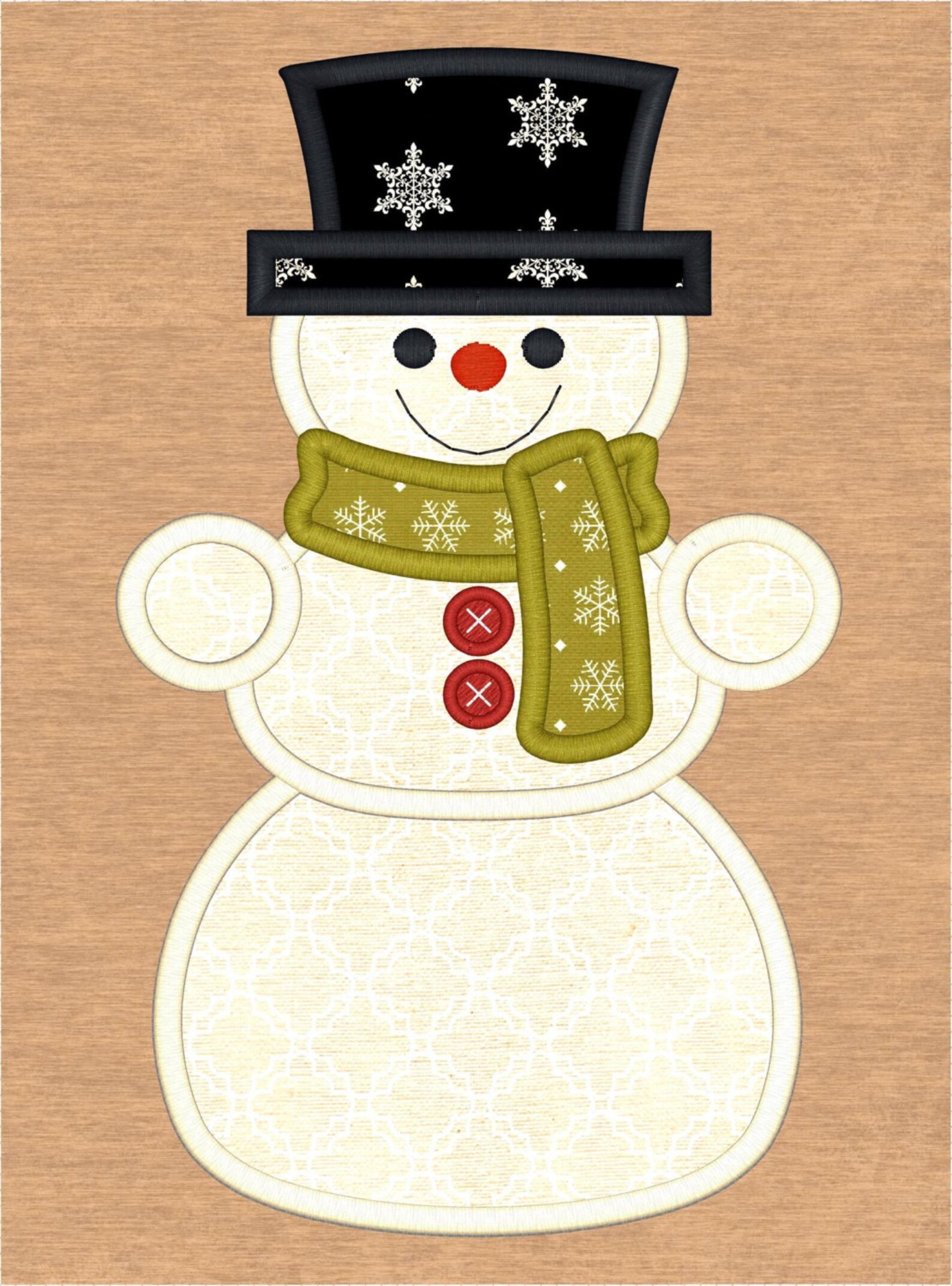 Snowman Applique Embroidery Design Winter Design Snowman - Etsy
