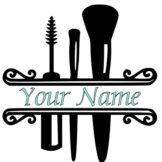 Download Makeup Brush Monogram Makeup Monogram | Etsy