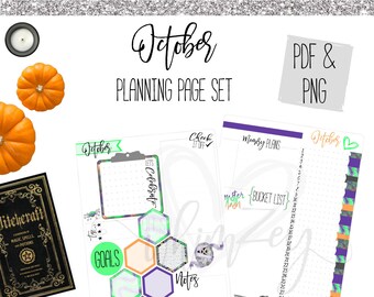 October- Creeping It Real Planning Pages