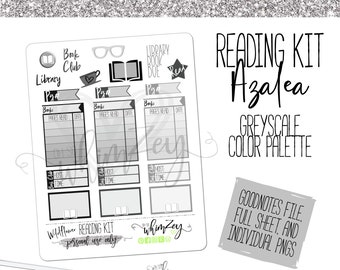 Reading Kit- Azalea Planner Sticker Kit