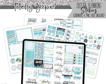 Totally Jeepin' | Digital Planner Stickers