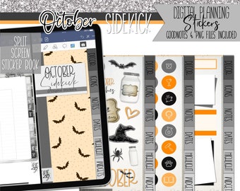 October Sidekick | Digital Planner Stickers