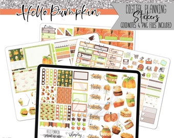 Hello Pumpkin | Digital Planning Sticker Set