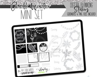 Chalk Winter | Mini Planner Sticker Set