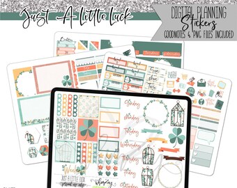 Just A Little Luck | Digital Planner Stickers