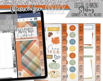 November Sidekick | Digital Planner Stickers