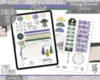 Nola | Digital Junk Journal Set - Digital Planning