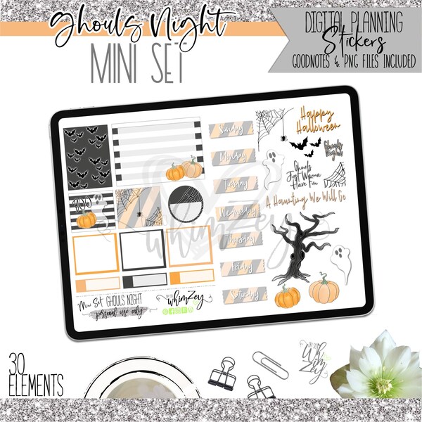 Ghouls Night | Mini Planner Sticker Set