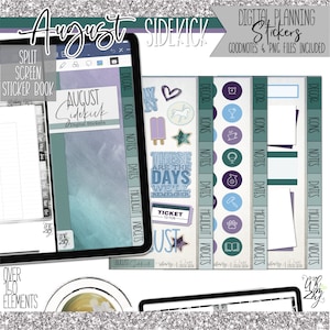 August Sidekick | Digital Planner Stickers