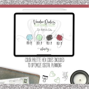 VooDoo Dudes Digital Planner Stickers image 6