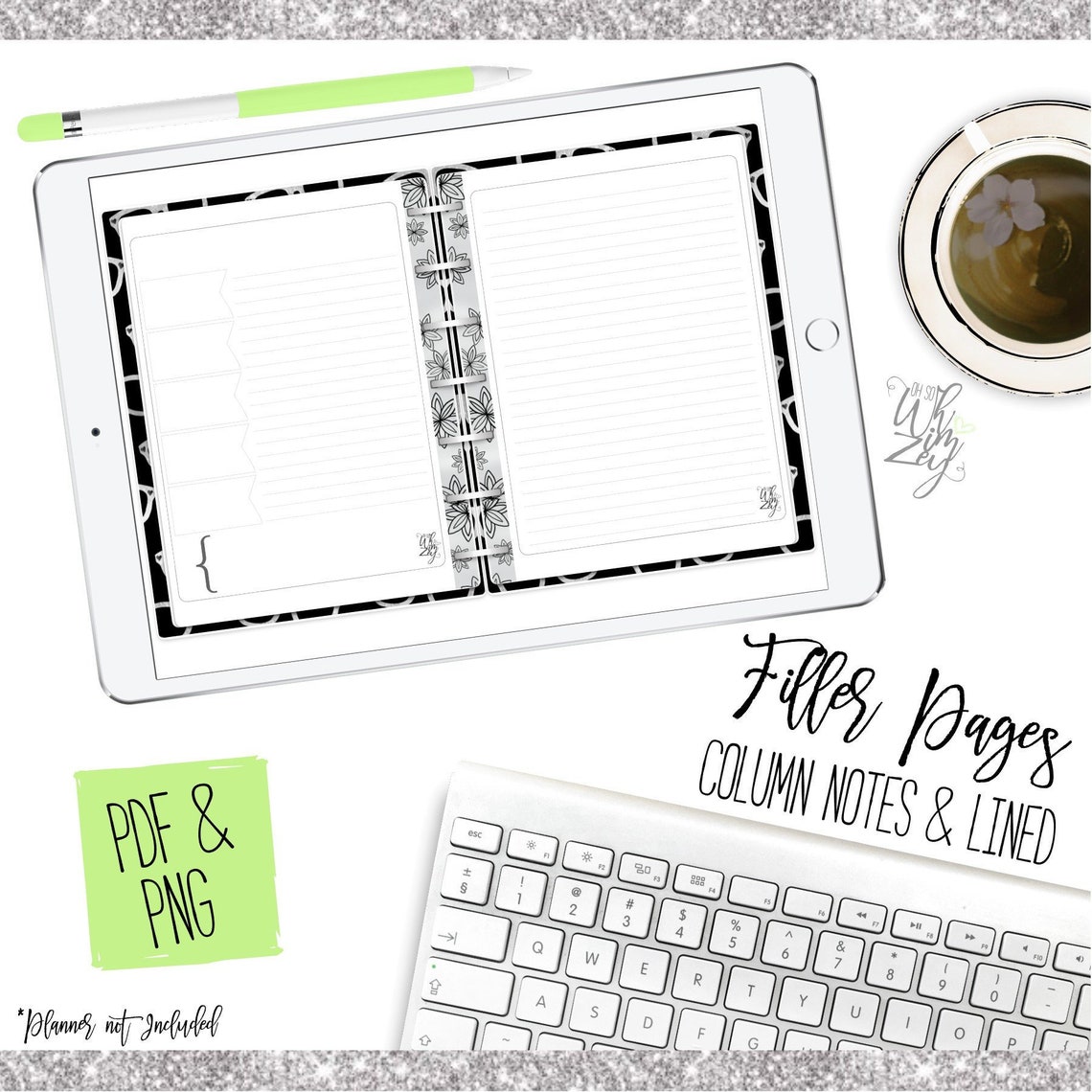mini planner filler pages free printable meal