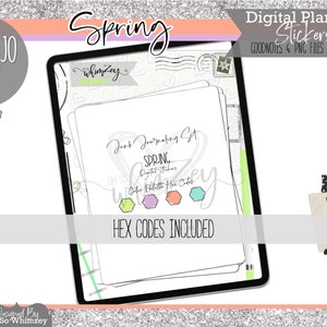 Spring Digital Junk Journal Set Digital Planning image 4