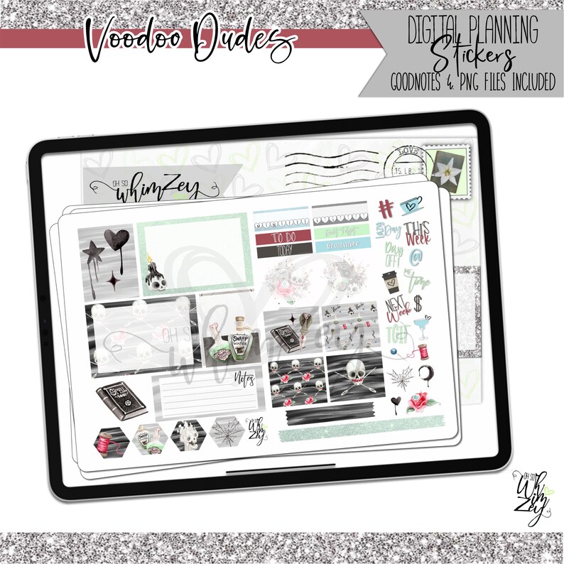 VooDoo Dudes Digital Planner Stickers image 4