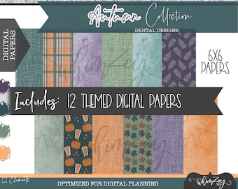 Autumn | Digital Paper Set - Digital Planning